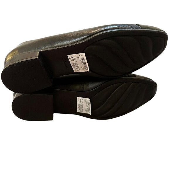 Clarks Juliet Monte Flat | Size 9W (Wide) | Color Black - Picture 5 of 9